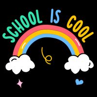 School Is Cool Rainbow Fun Retro Backpack