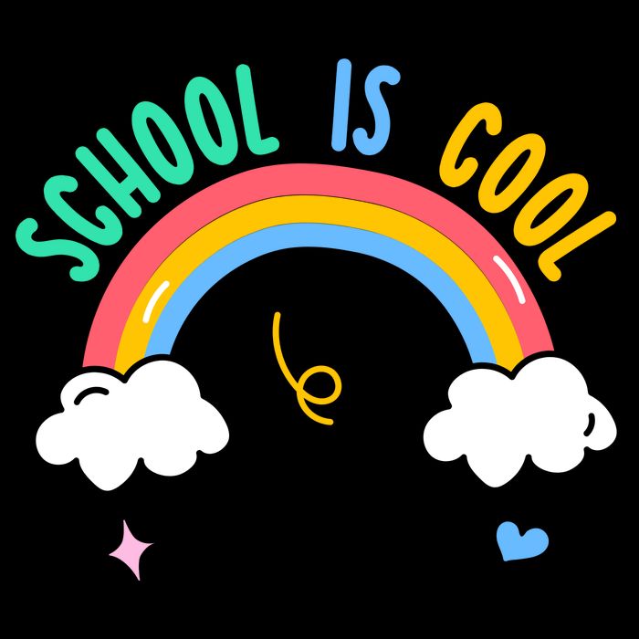 School Is Cool Rainbow Fun Retro Backpack