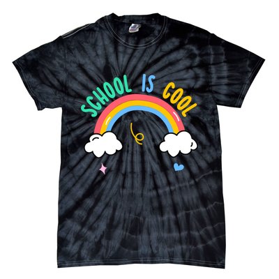 School Is Cool Rainbow Fun Retro Tie-Dye T-Shirt