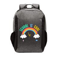 School Is Cool Rainbow Fun Retro Vector Backpack