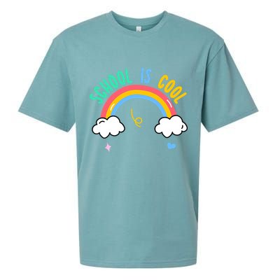 School Is Cool Rainbow Fun Retro Sueded Cloud Jersey T-Shirt