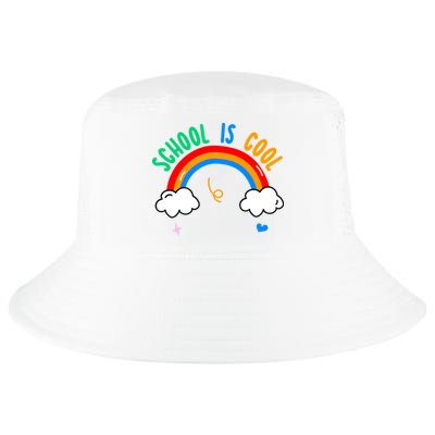 School Is Cool Rainbow Fun Retro Cool Comfort Performance Bucket Hat