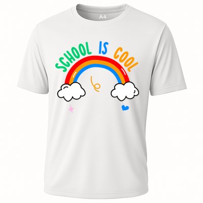 School Is Cool Rainbow Fun Retro Performance Shirt