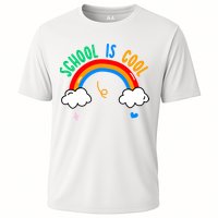 School Is Cool Rainbow Fun Retro Cooling Performance Crew T-Shirt