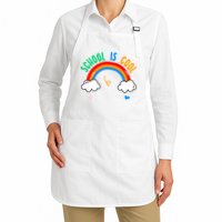 School Is Cool Rainbow Fun Retro Apron