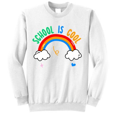 School Is Cool Rainbow Fun Retro Sweatshirt