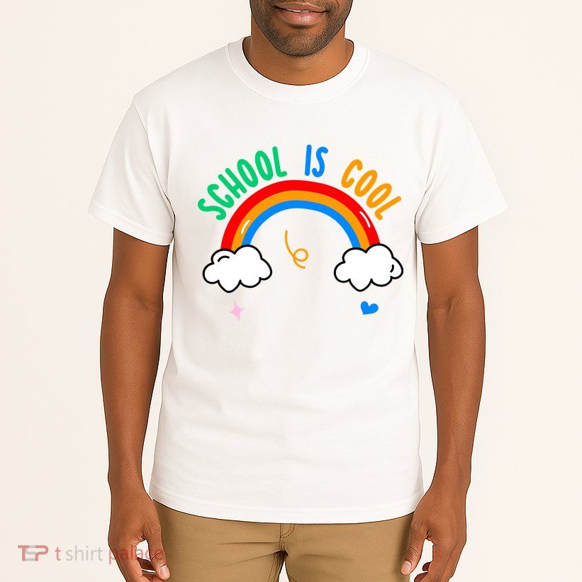 School Is Cool Rainbow Fun Retro Tall T-Shirt