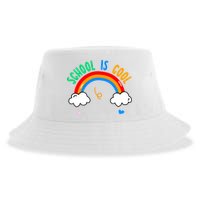 School Is Cool Rainbow Fun Retro Sustainable Bucket Hat