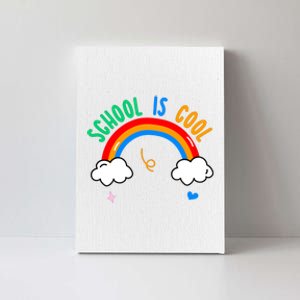 School Is Cool Rainbow Fun Retro Canvas