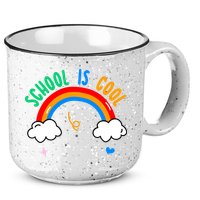 School Is Cool Rainbow Fun Retro 15oz Campfire Ceramic Mug