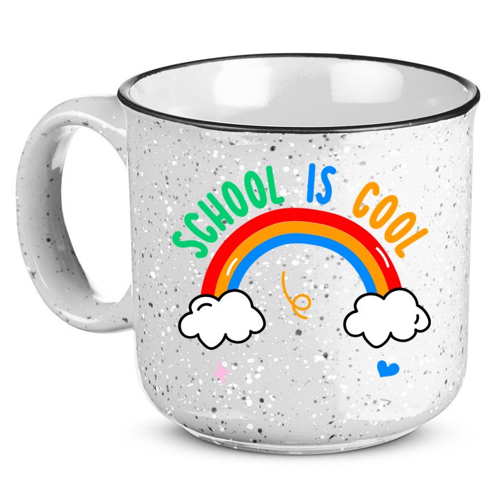 School Is Cool Rainbow Fun Retro 15oz Campfire Ceramic Mug