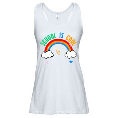 School Is Cool Rainbow Fun Retro Ladies Essential Flowy Tank