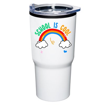 School Is Cool Rainbow Fun Retro Tumbler