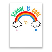 School Is Cool Rainbow Fun Retro Poster