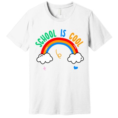 School Is Cool Rainbow Fun Retro Premium T-Shirt