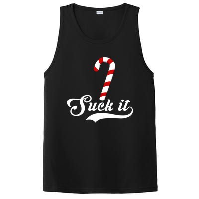 Suck It Christmas Candy Cane Adult Humor Gag Gift PosiCharge Competitor Tank