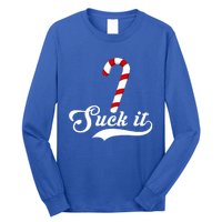 Suck It Christmas Candy Cane Adult Humor Gag Gift Long Sleeve Shirt