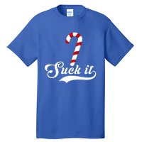 Suck It Christmas Candy Cane Adult Humor Gag Gift Tall T-Shirt