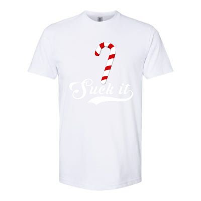 Suck It Christmas Candy Cane Adult Humor Gag Gift Softstyle CVC T-Shirt