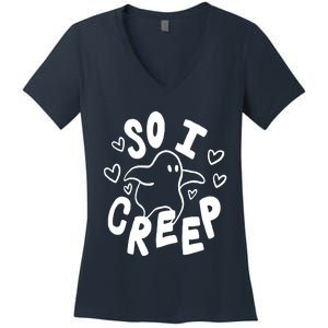 So I Creep Women's V-Neck T-Shirt