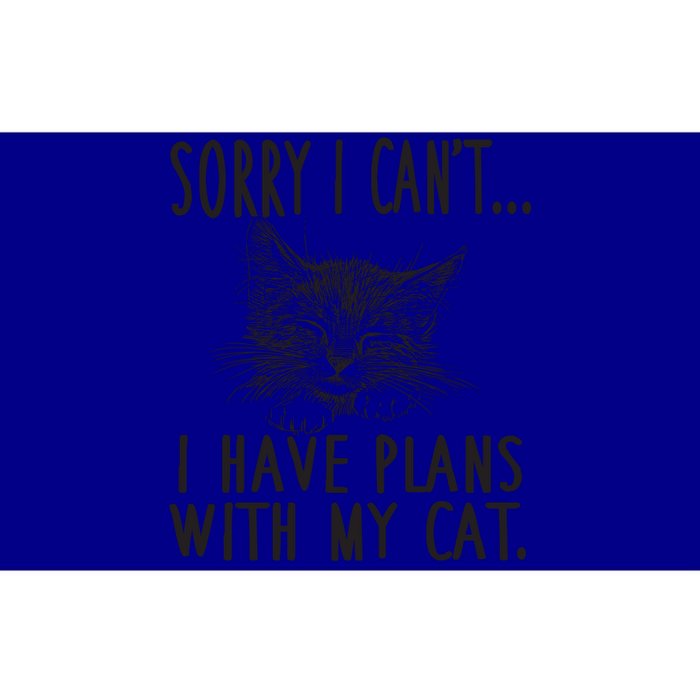 Sorry I Can't I Have Plans With My Cat Cute Gift Bumper Sticker