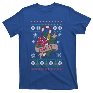 Suck It Christmas Candy Funny Antichristmas Adult Humor Gift T-Shirt