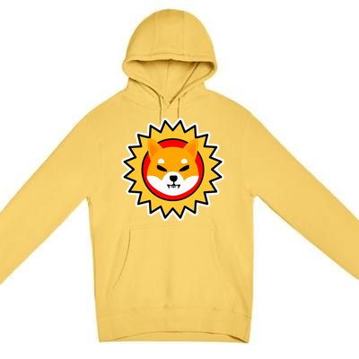 Shiba Inu Coin Star Logo Premium Pullover Hoodie