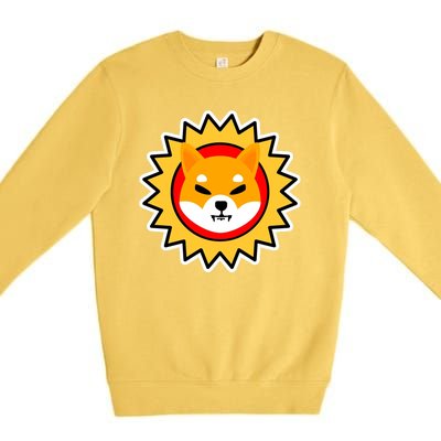 Shiba Inu Coin Star Logo Premium Crewneck Sweatshirt