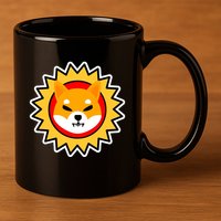 Shiba Inu Coin Star Logo 11oz C Handle Ceramic Mug