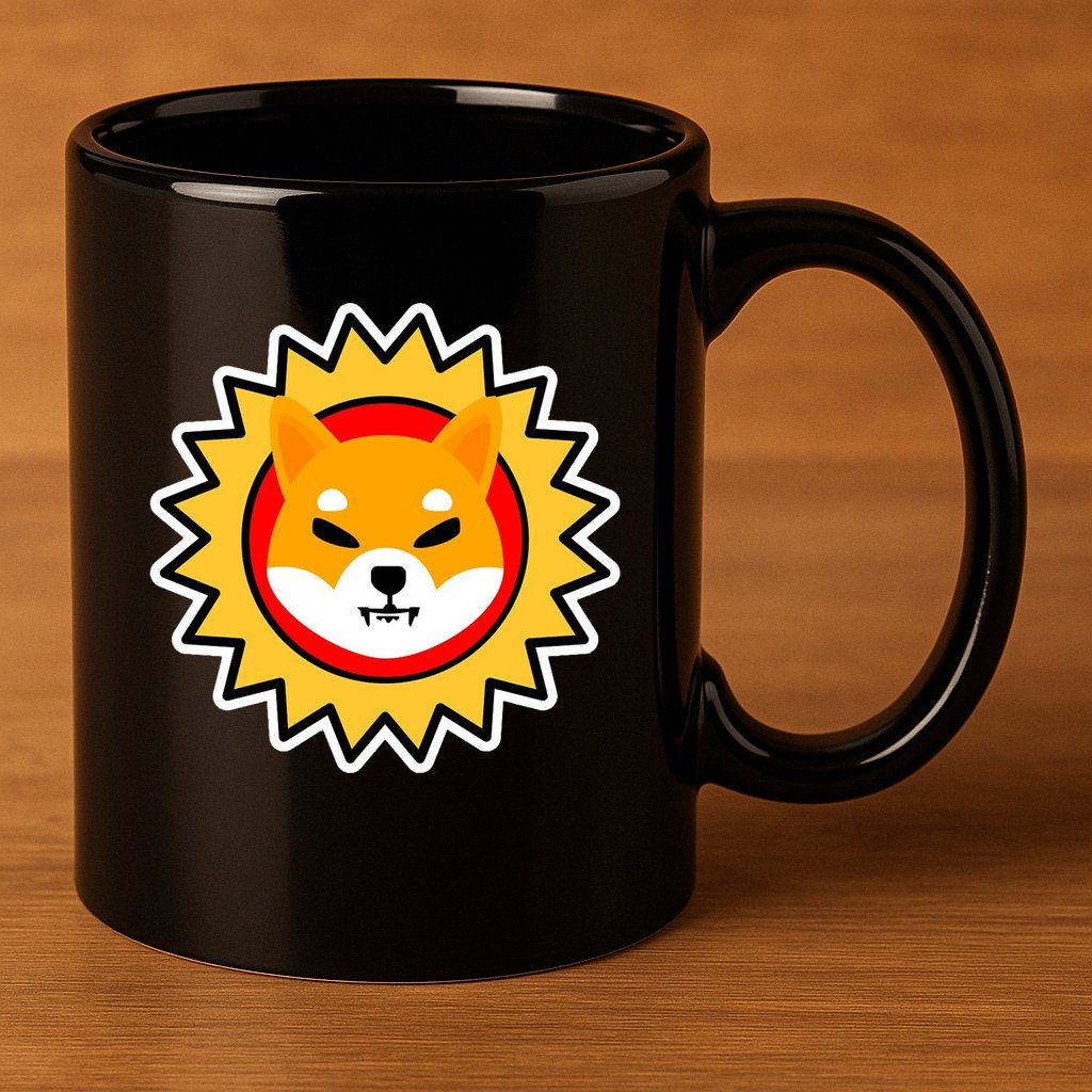 Shiba Inu Coin Star Logo 11oz C Handle Ceramic Mug