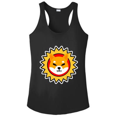 Shiba Inu Coin Star Logo Ladies PosiCharge Competitor Racerback Tank