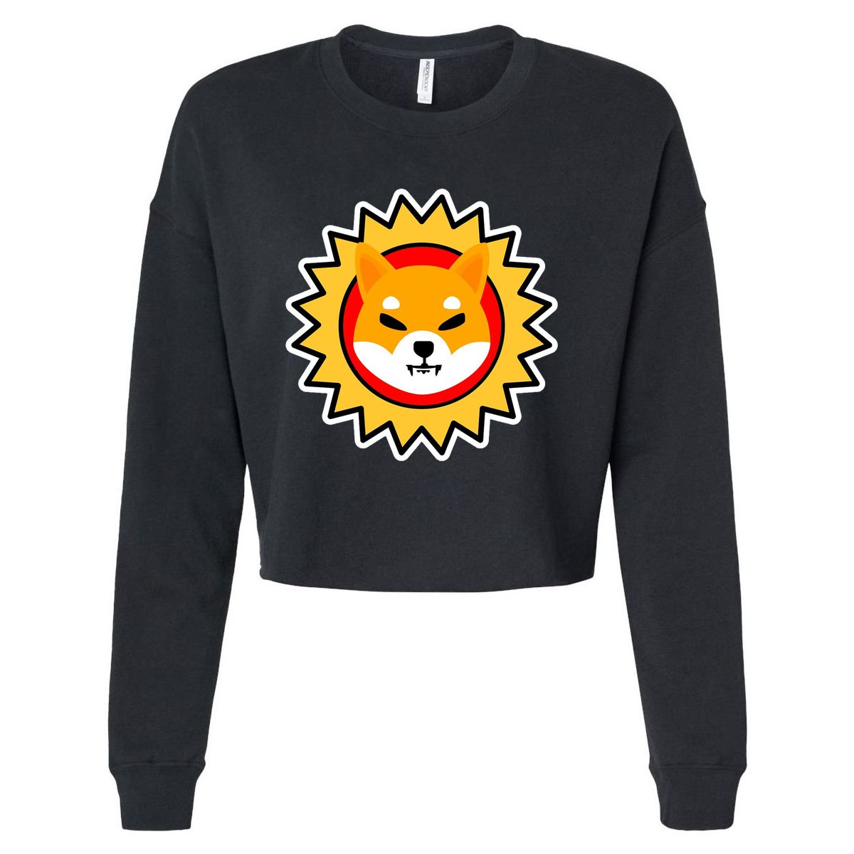 Shiba Inu Coin Star Logo Cropped Pullover Crew