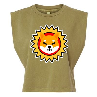 Shiba Inu Coin Star Logo Garment-Dyed Women's Muscle Tee