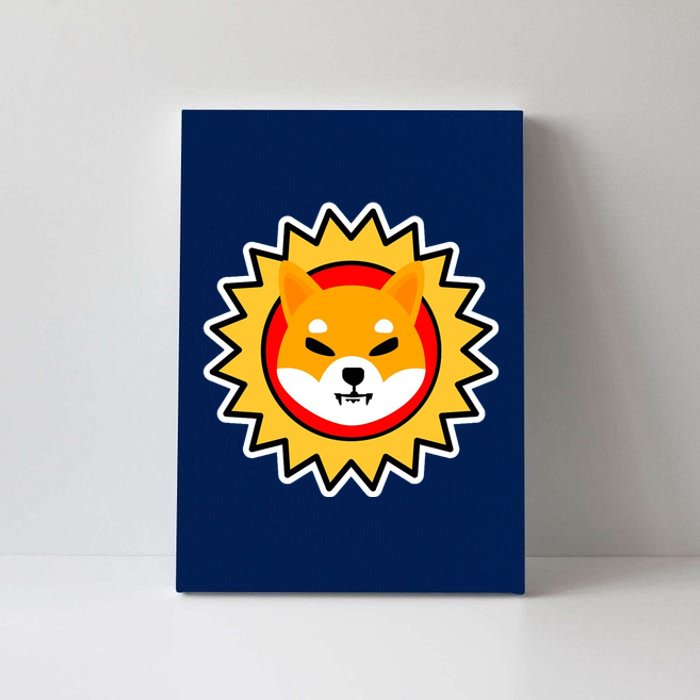 Shiba Inu Coin Star Logo Canvas