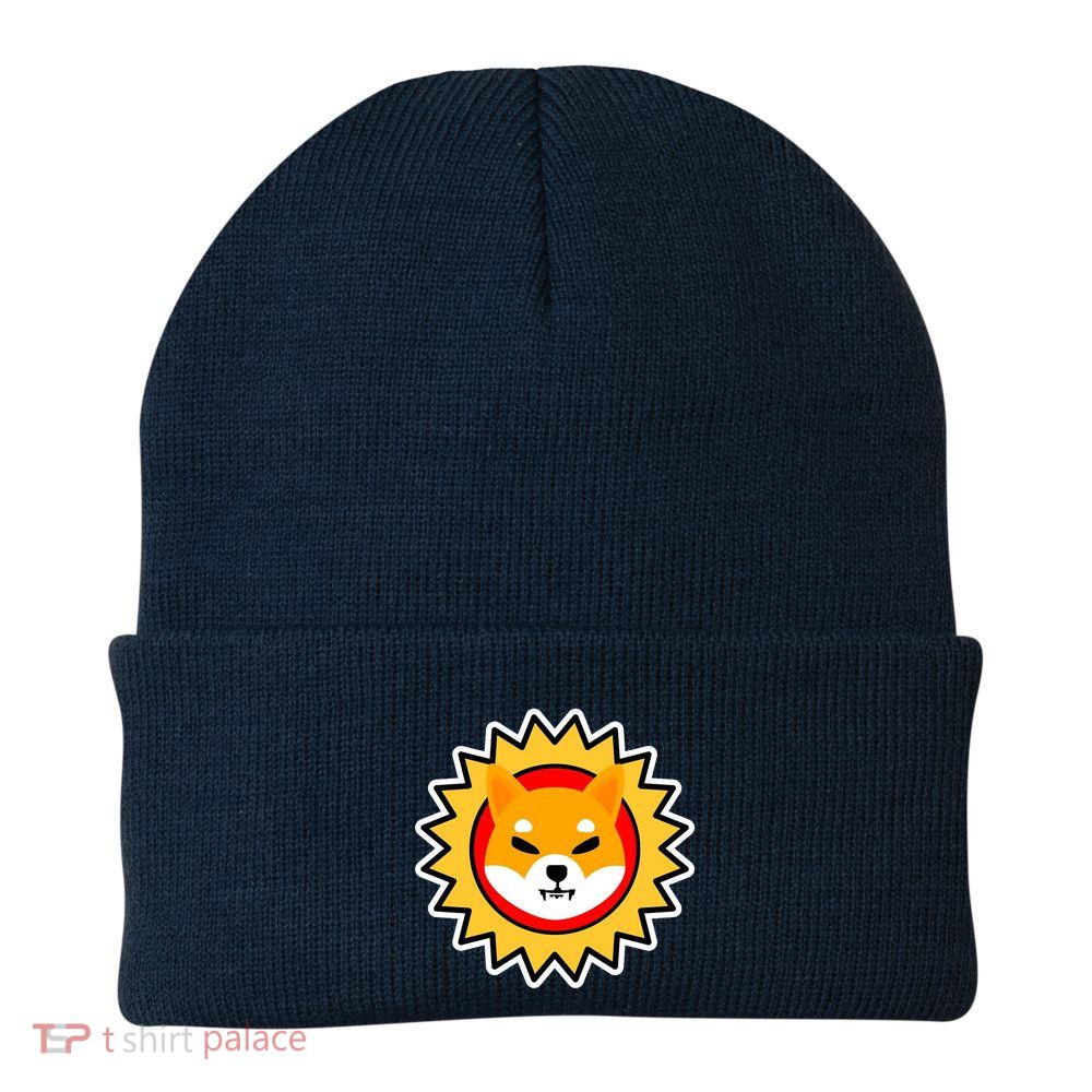 Shiba Inu Coin Star Logo Knit Cap Winter Beanie
