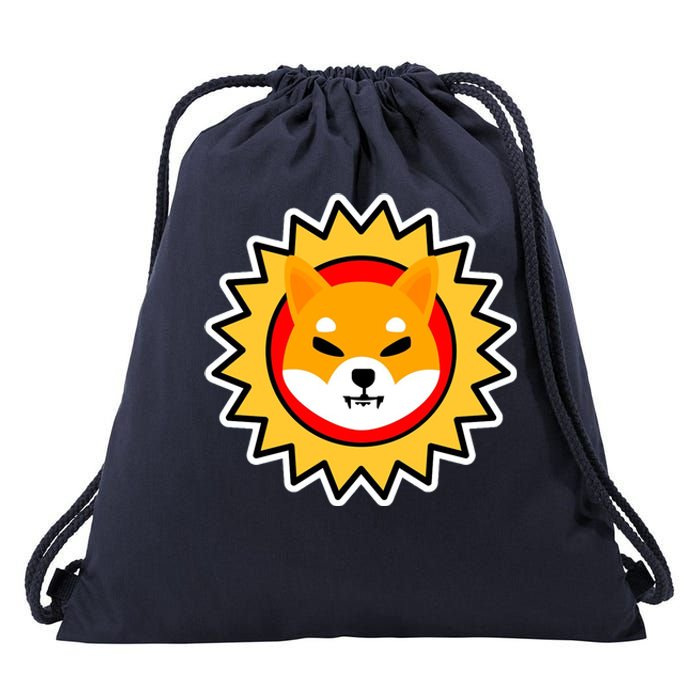 Shiba Inu Coin Star Logo Drawstring Bag