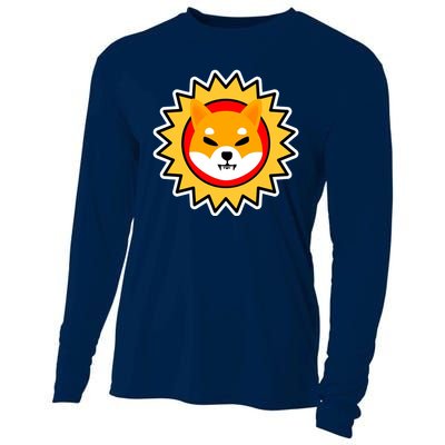 Shiba Inu Coin Star Logo Cooling Performance Long Sleeve Crew