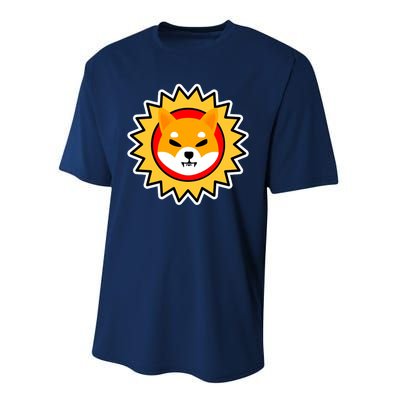 Shiba Inu Coin Star Logo Performance Sprint T-Shirt