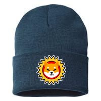 Shiba Inu Coin Star Logo Sustainable Knit Beanie