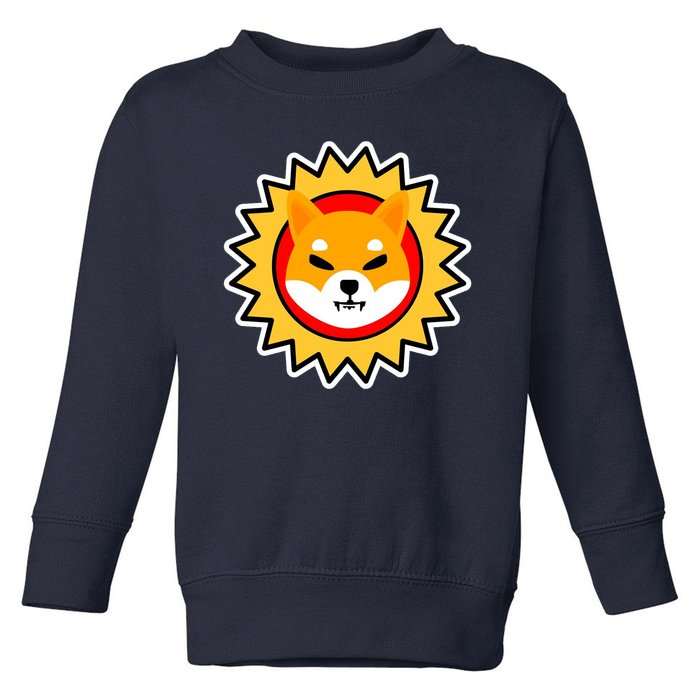 Shiba Inu Coin Star Logo Toddler Sweatshirt