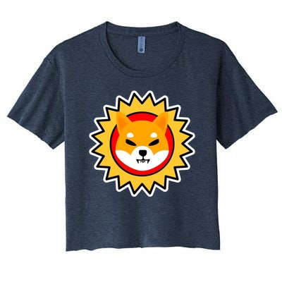 Shiba Inu Coin Star Logo Women's Crop Top Tee