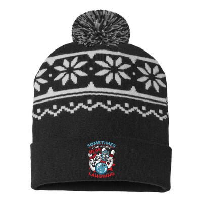 Sometimes I Can Almost Hear The Ten Pin Laughing USA-Made Snowflake Beanie