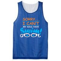 Sorry I Cant My Have Swim Team Mom Funny Swimming Gift Mesh Reversible Basketball Jersey Tank