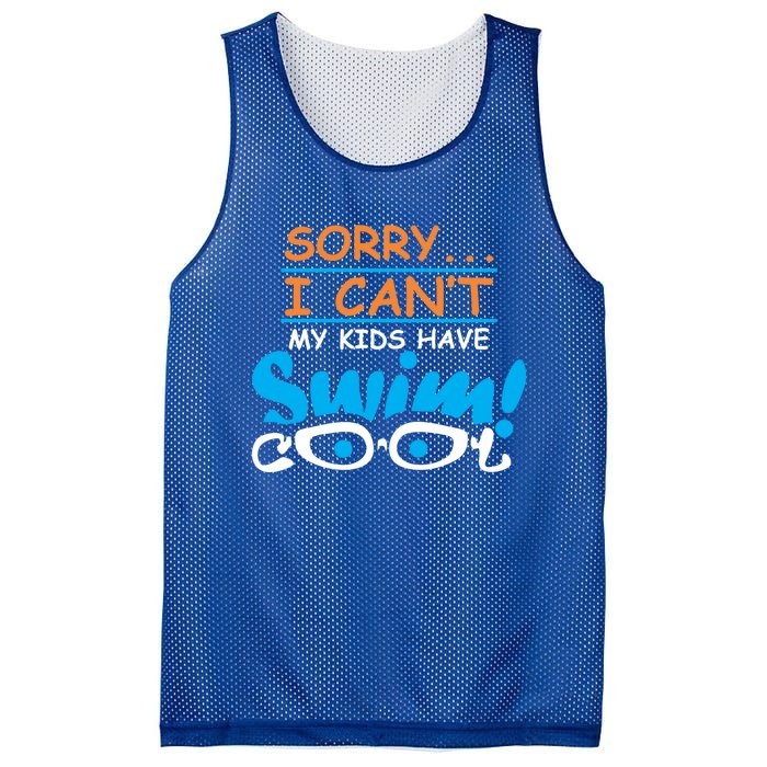 Sorry I Cant My Have Swim Team Mom Funny Swimming Gift Mesh Reversible Basketball Jersey Tank