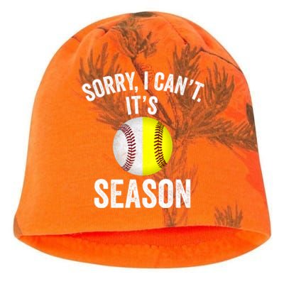 Sorry I Cant Its Season Baseball Life Softball Life Kati - Camo Knit Beanie