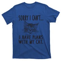 Sorry I CanT I Have Plans With My Cat Cute Cat Gift T-Shirt