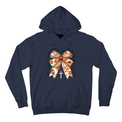 She Is Clothed With Strength Coquette Bow Tall Hoodie