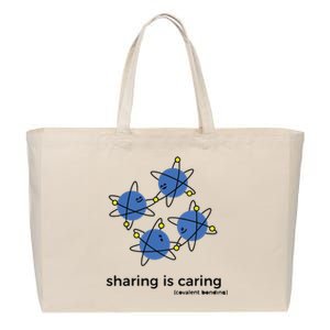 Sharing Is Caring Cute Chemistry Chemist Cotton Canvas Jumbo Tote