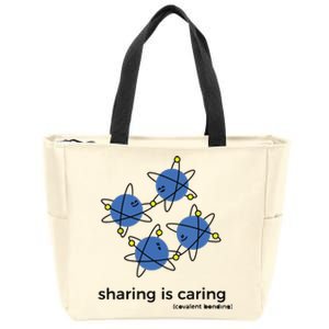 Sharing Is Caring Cute Chemistry Chemist Zip Tote Bag