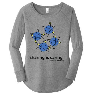 Sharing Is Caring Cute Chemistry Chemist Women's Perfect Tri Tunic Long Sleeve Shirt